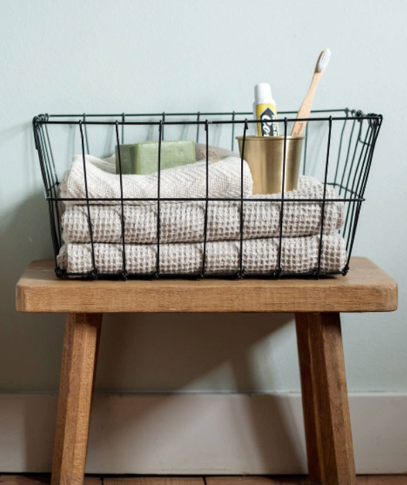 Large Market Basket Black Wire