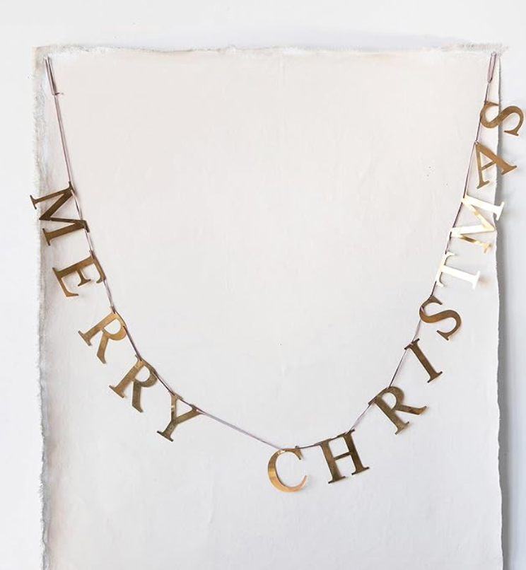 Merry Christmas Metal Garland