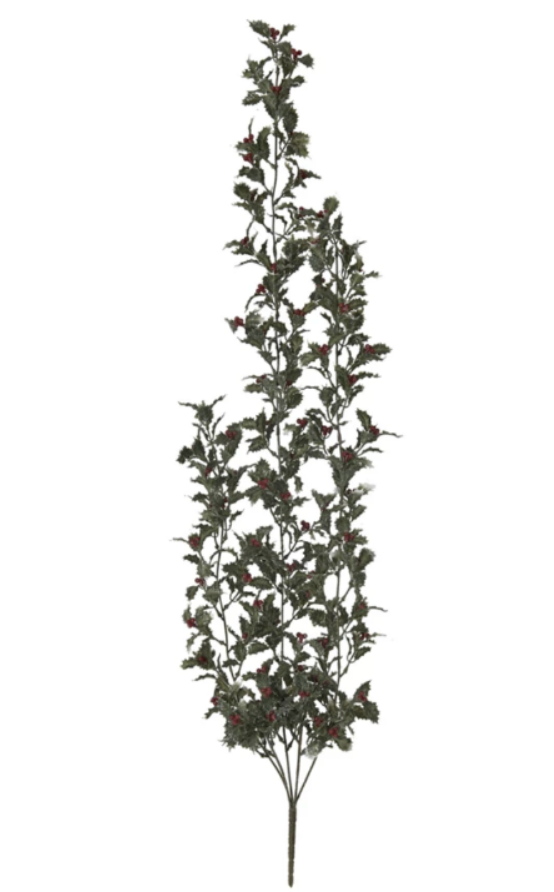 Artificial plant with green leaves on a white background