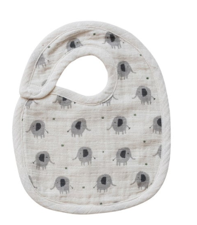 Cotton Double Cloth Printed Baby Bib with Pattern