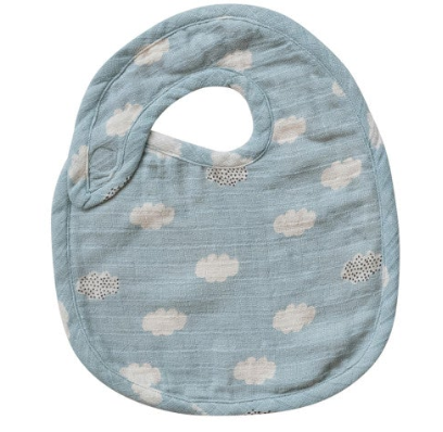 Cotton Double Cloth Printed Baby Bib with Pattern