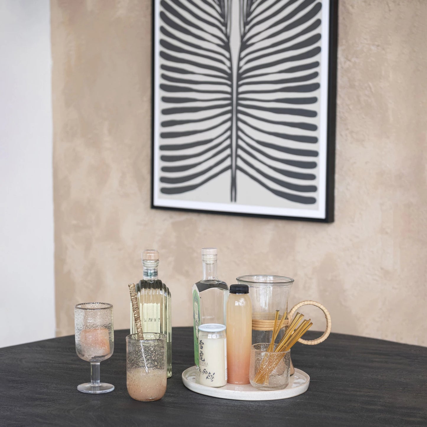 Framed Textured Paper Wall Décor w/ Abstract Image ( In-store Pick Up Only)