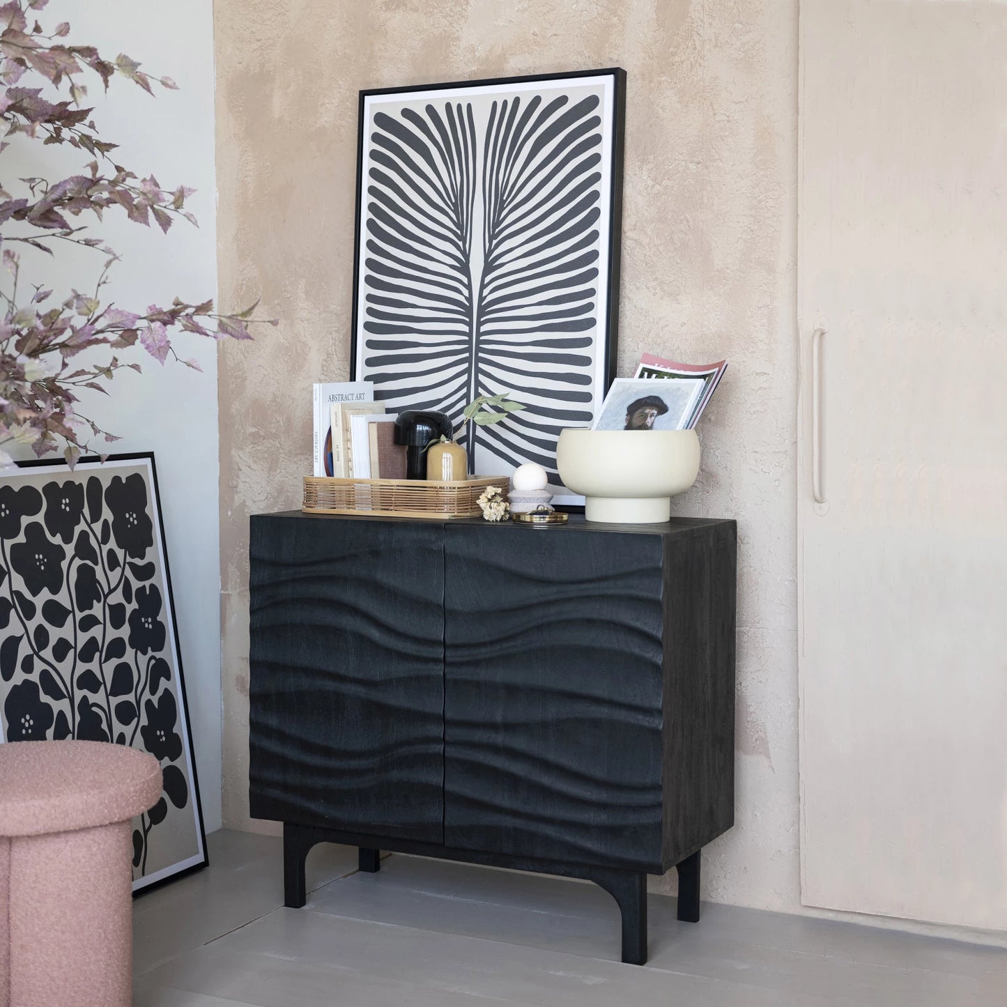 Framed Textured Paper Wall Décor w/ Abstract Image ( In-store Pick Up Only)