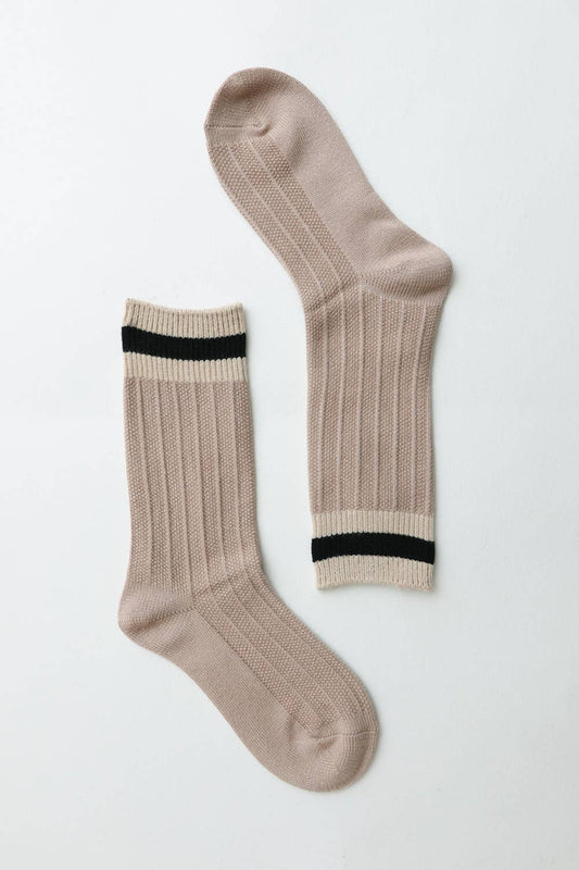 Cozy Retro Color Block Wool Crew Socks
