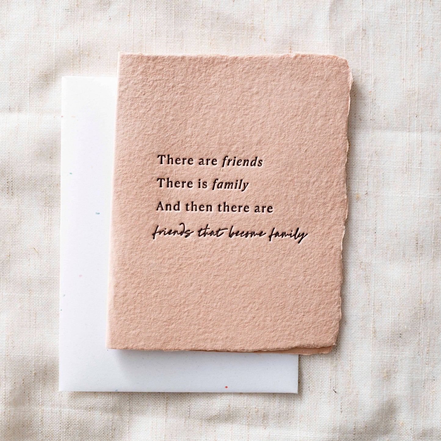 Friends that are Family | Friendship Greeting Card: Folded A2 Greeting Card. Blank Inside.