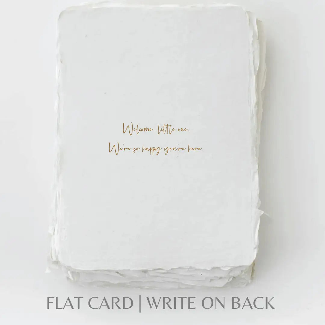 "Welcome Little One!" | Baby Shower Greeting Card