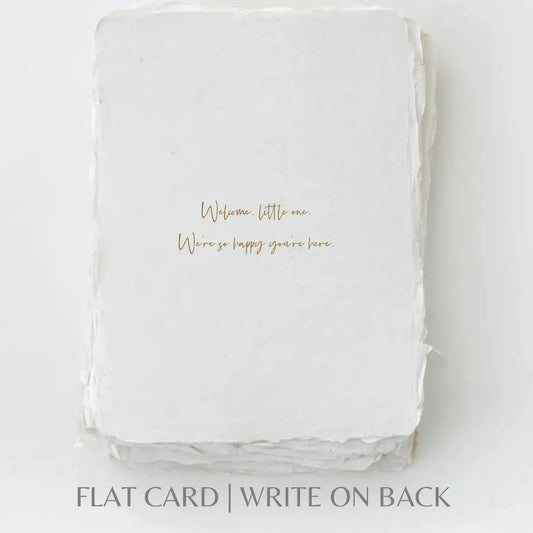 "Welcome Little One!" | Baby Shower Greeting Card