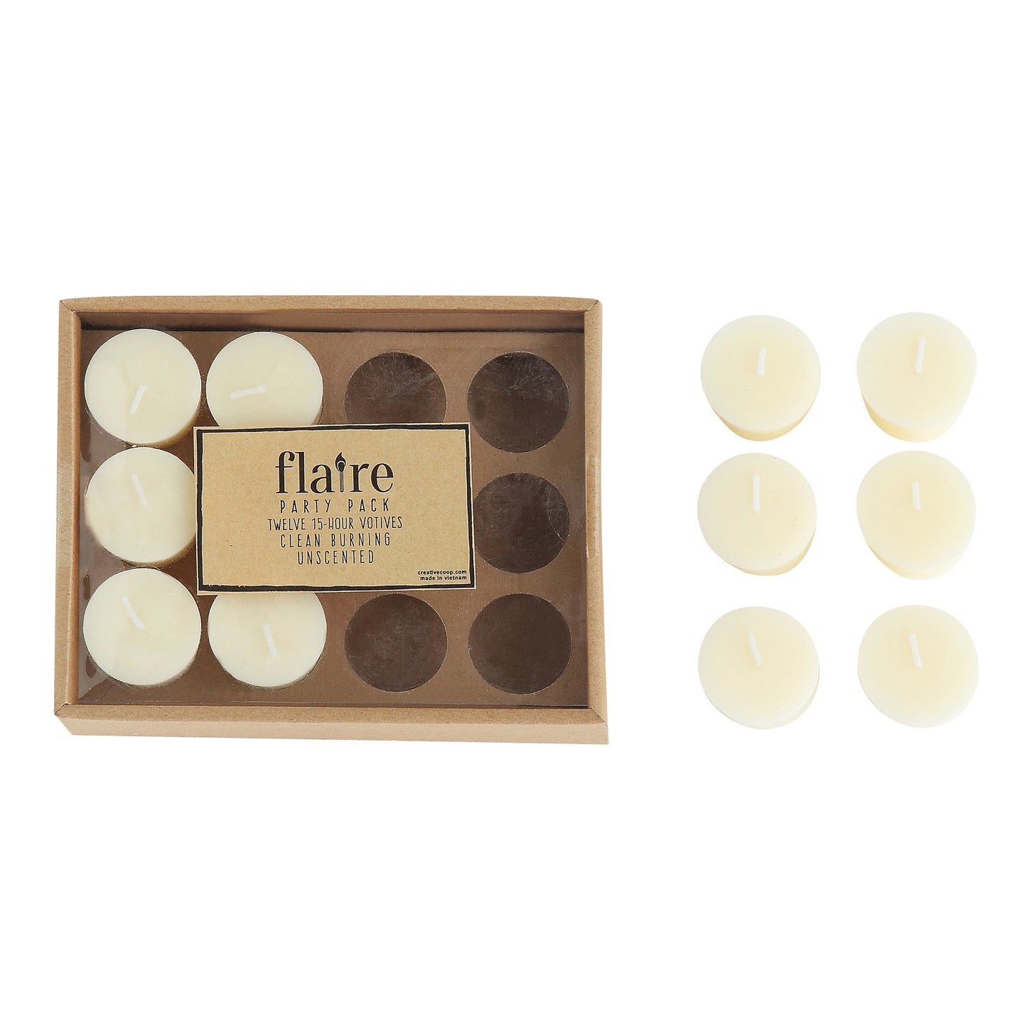 Unscented Votive Candles In Box