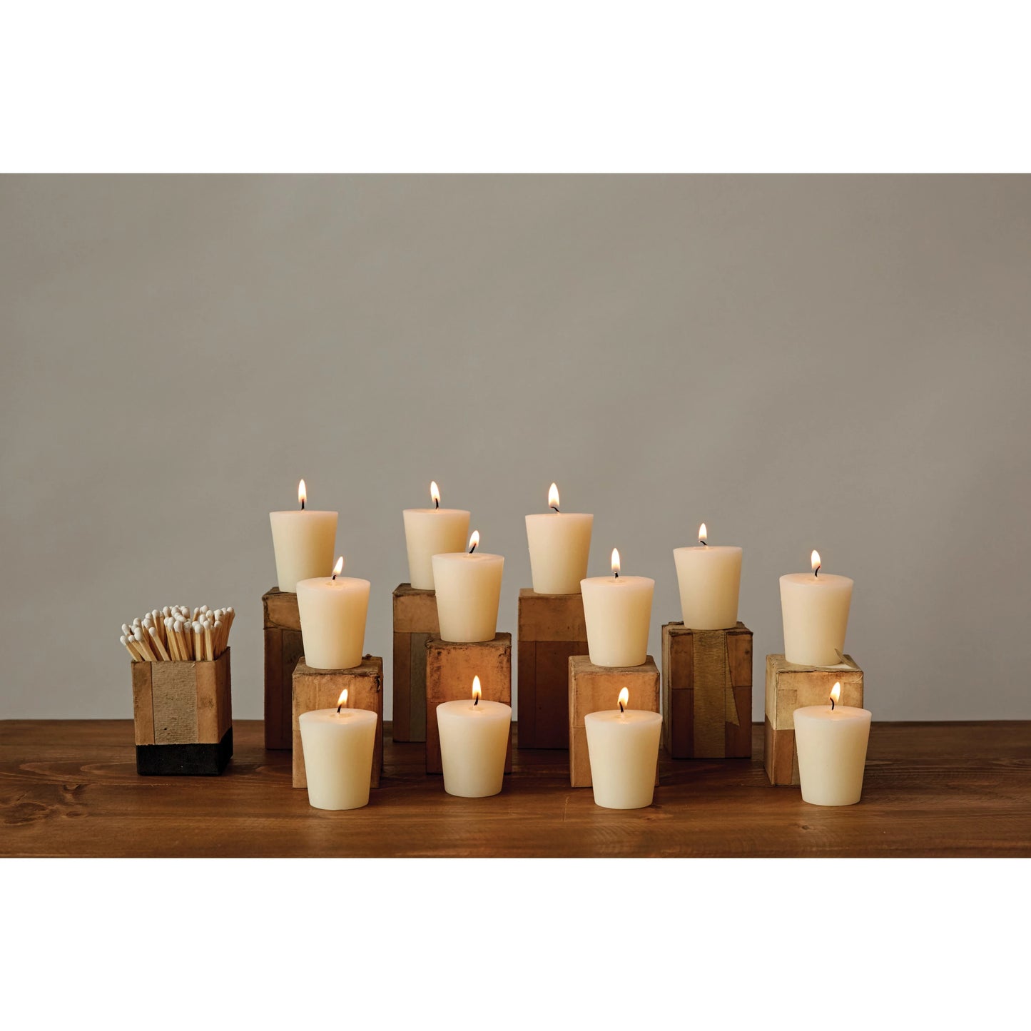 Unscented Votive Candles In Box