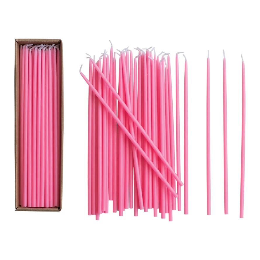PINK - Thin Taper Candles