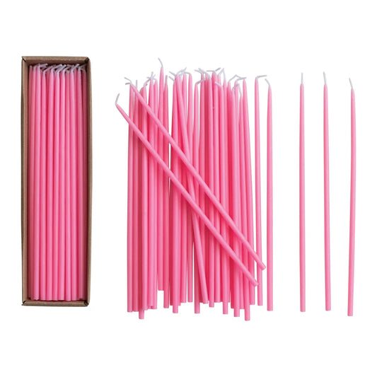 PINK - Thin Taper Candles