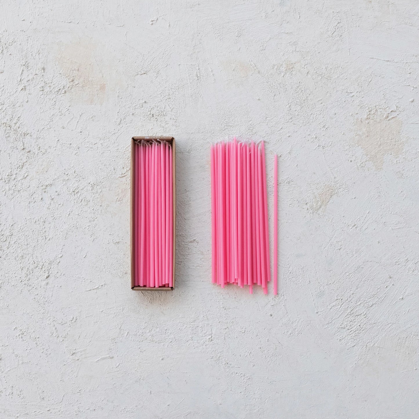 PINK - Thin Taper Candles