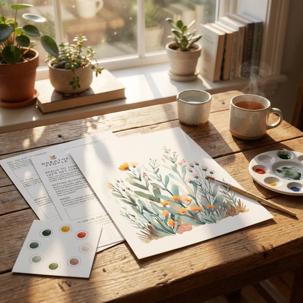 All-In-One Watercolor Paint Set - Desert Bloom