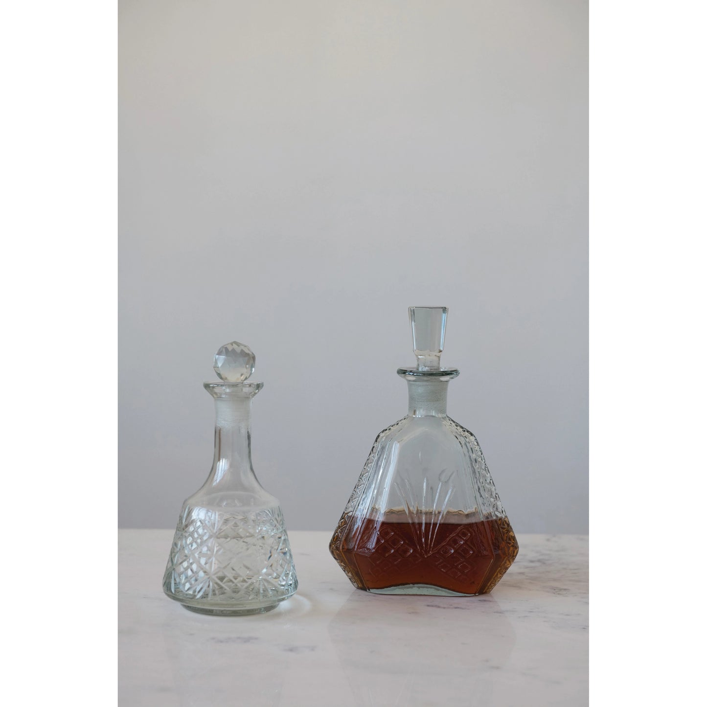 Etched Glass Decanter 20oz