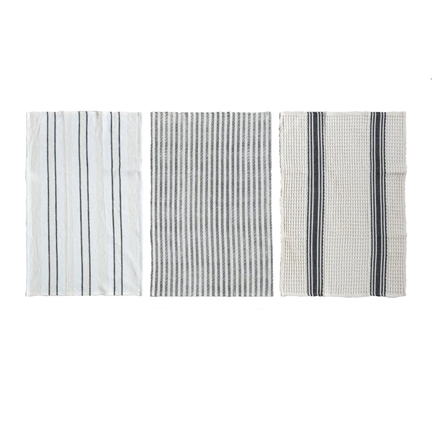 Woven Cotton Tea Towel, 3 styles