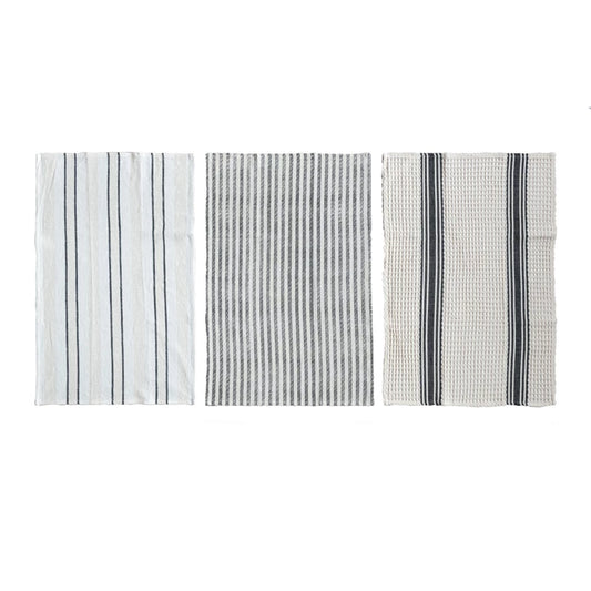 Woven Cotton Tea Towel, 3 styles