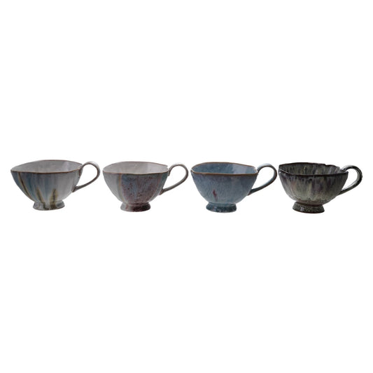 Footed Mug w/ Reactive Glaze