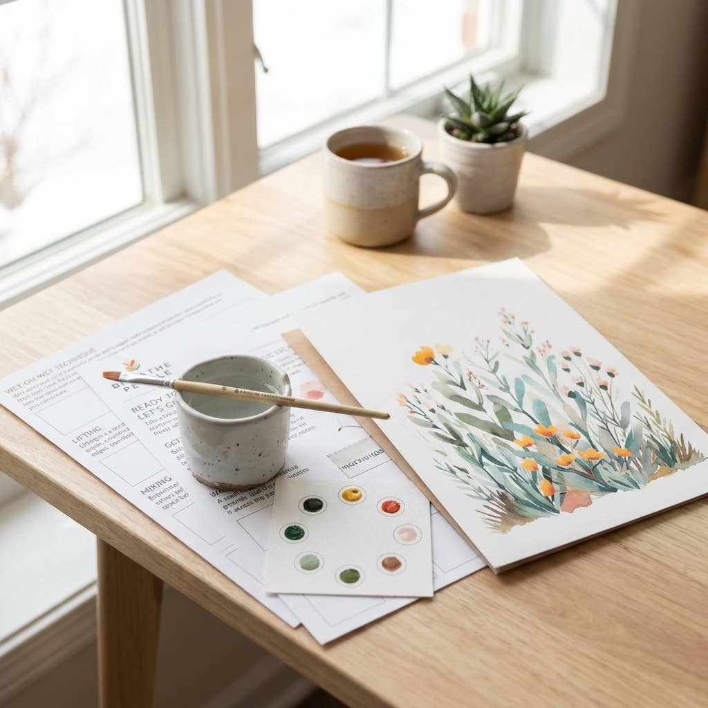 All-In-One Watercolor Paint Set - Desert Bloom