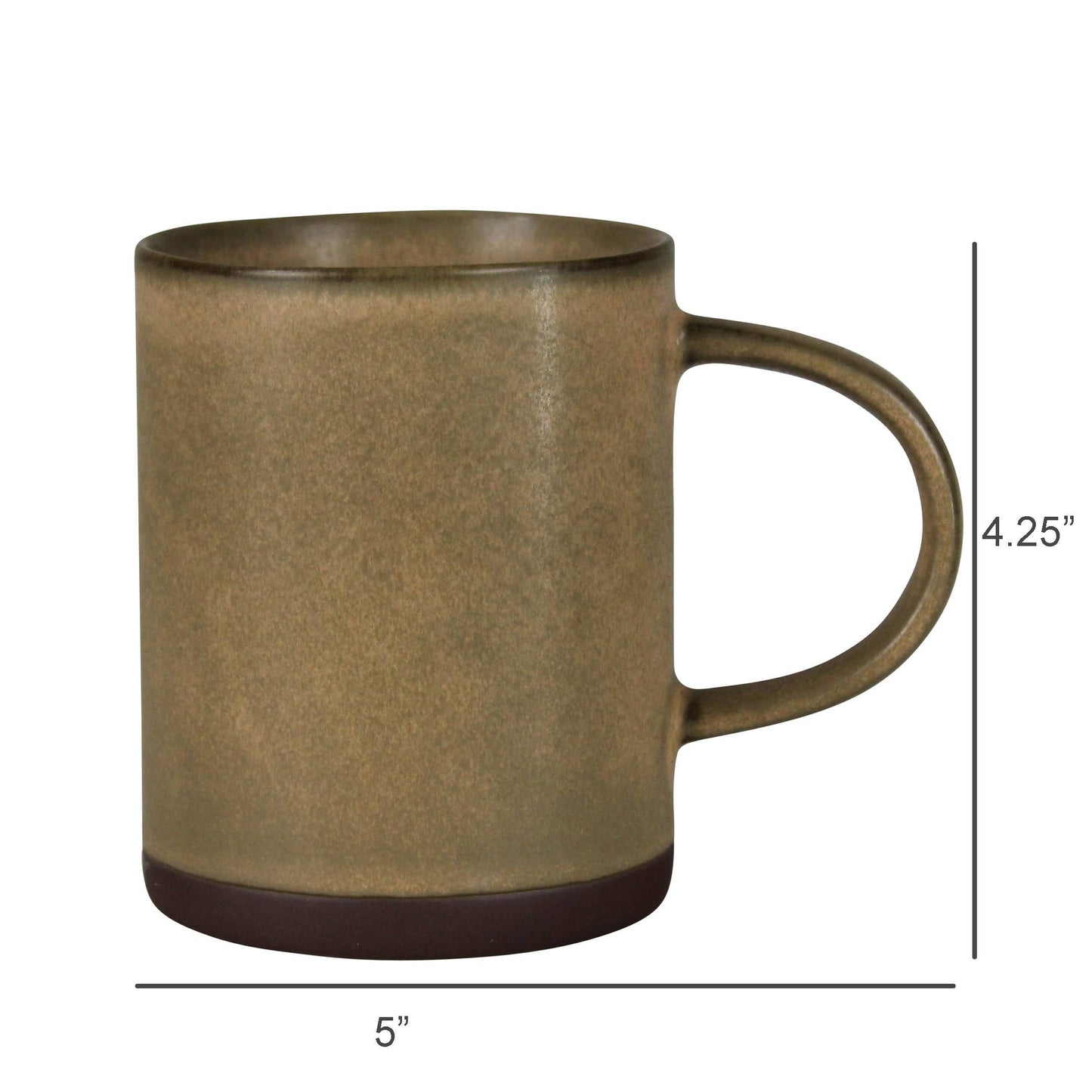 Mug, Ceramic, Ochre