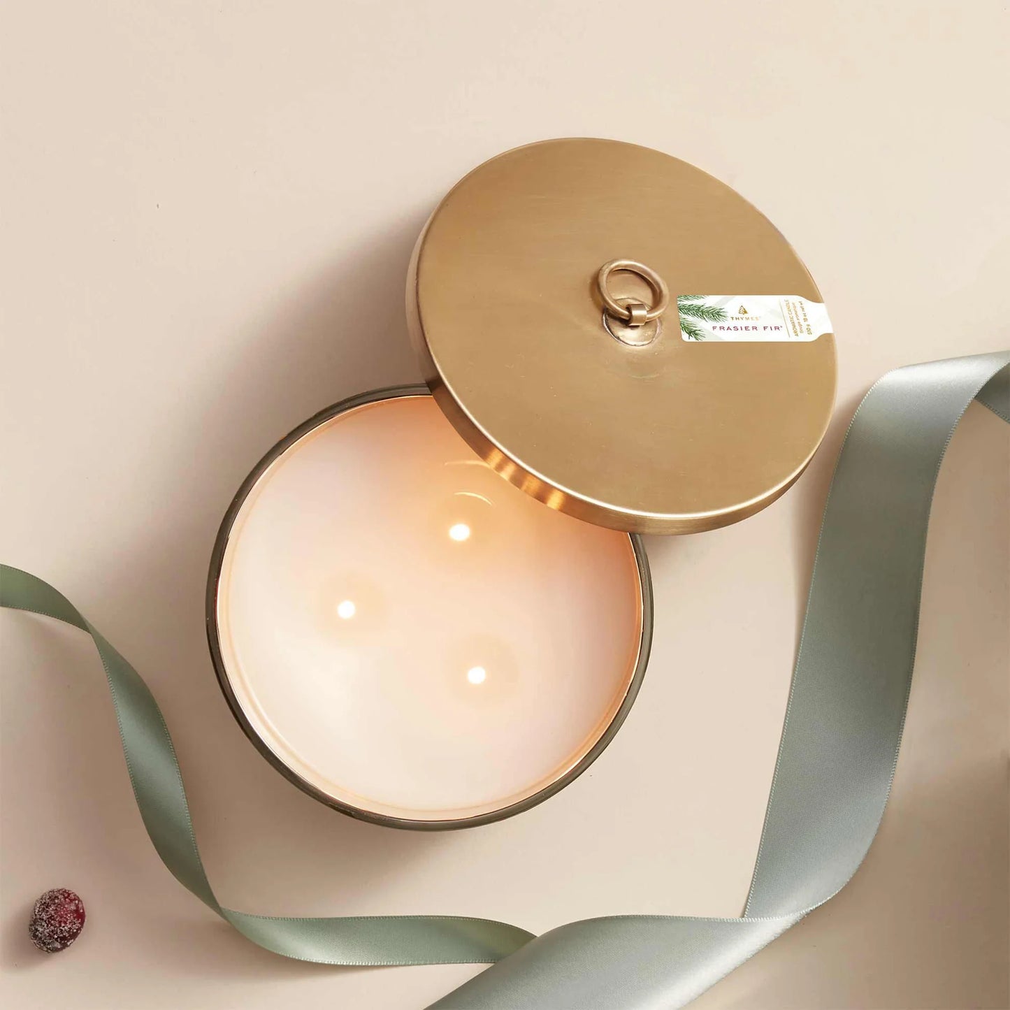 Frasier Fir 3 Wick Frosted Plaid Candle