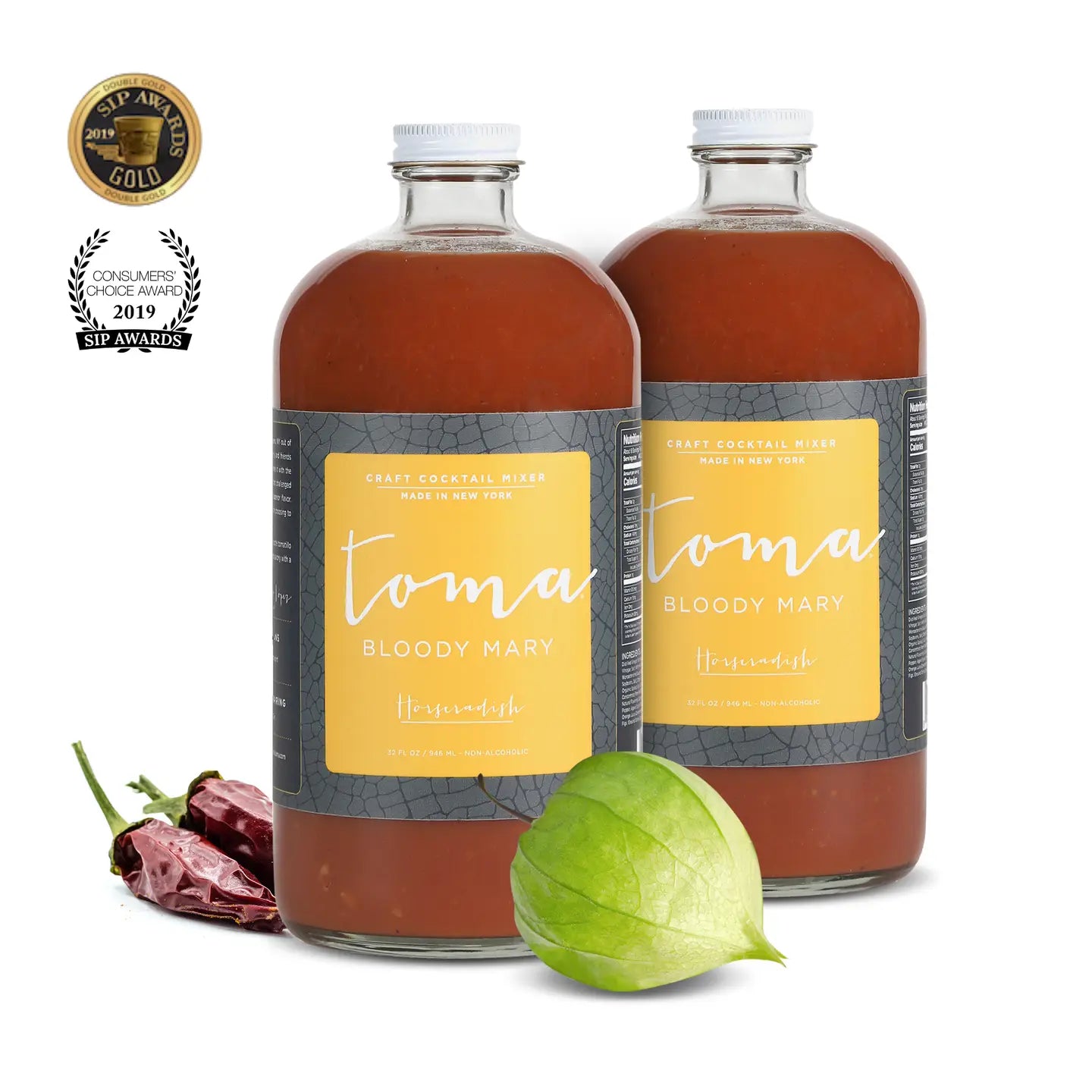 Toma Bloody Mary Mixer- Horseradish 32oz