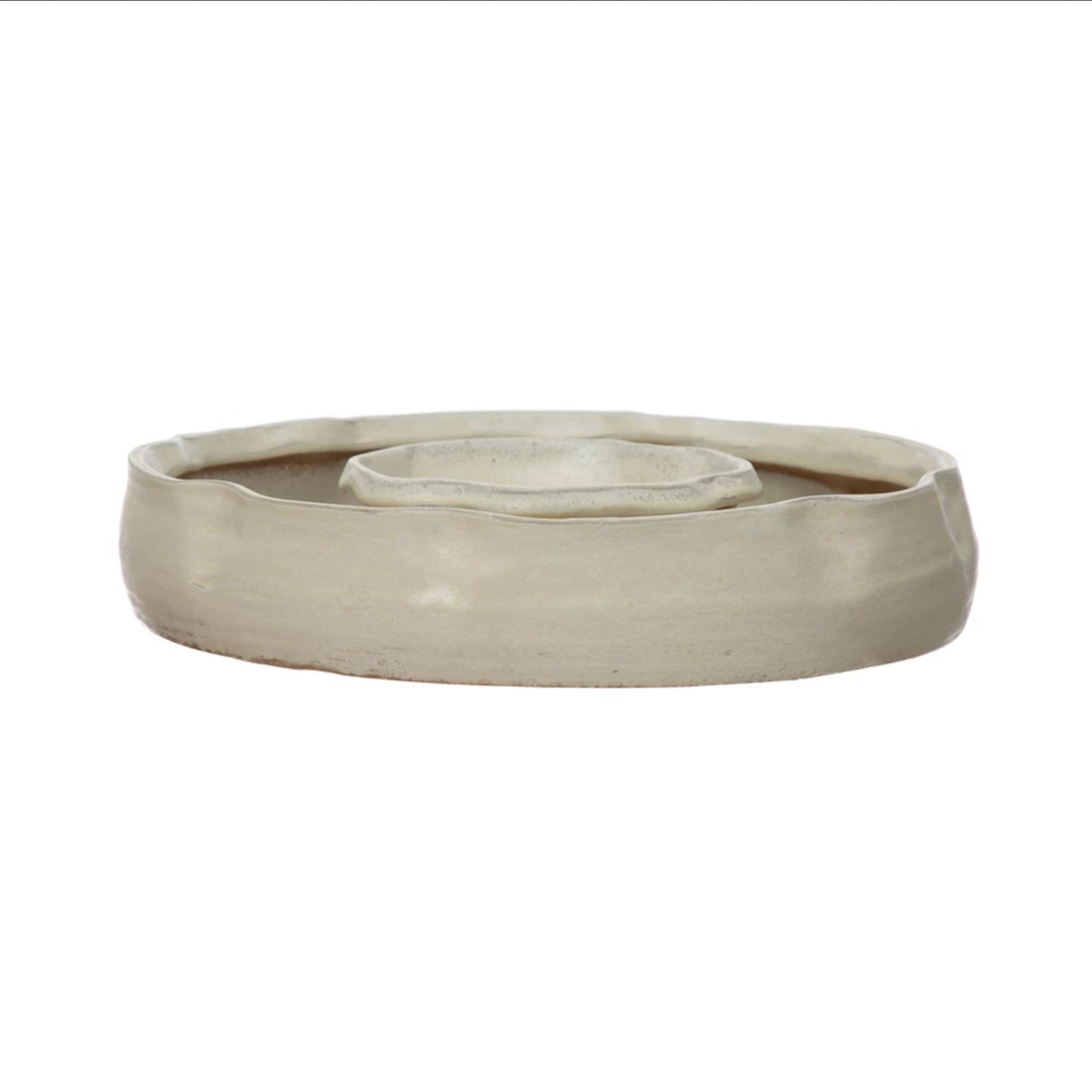 Stoneware Ring Serving Dish