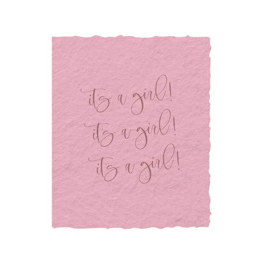 It's A Girl! Baby Shower Greeting Card