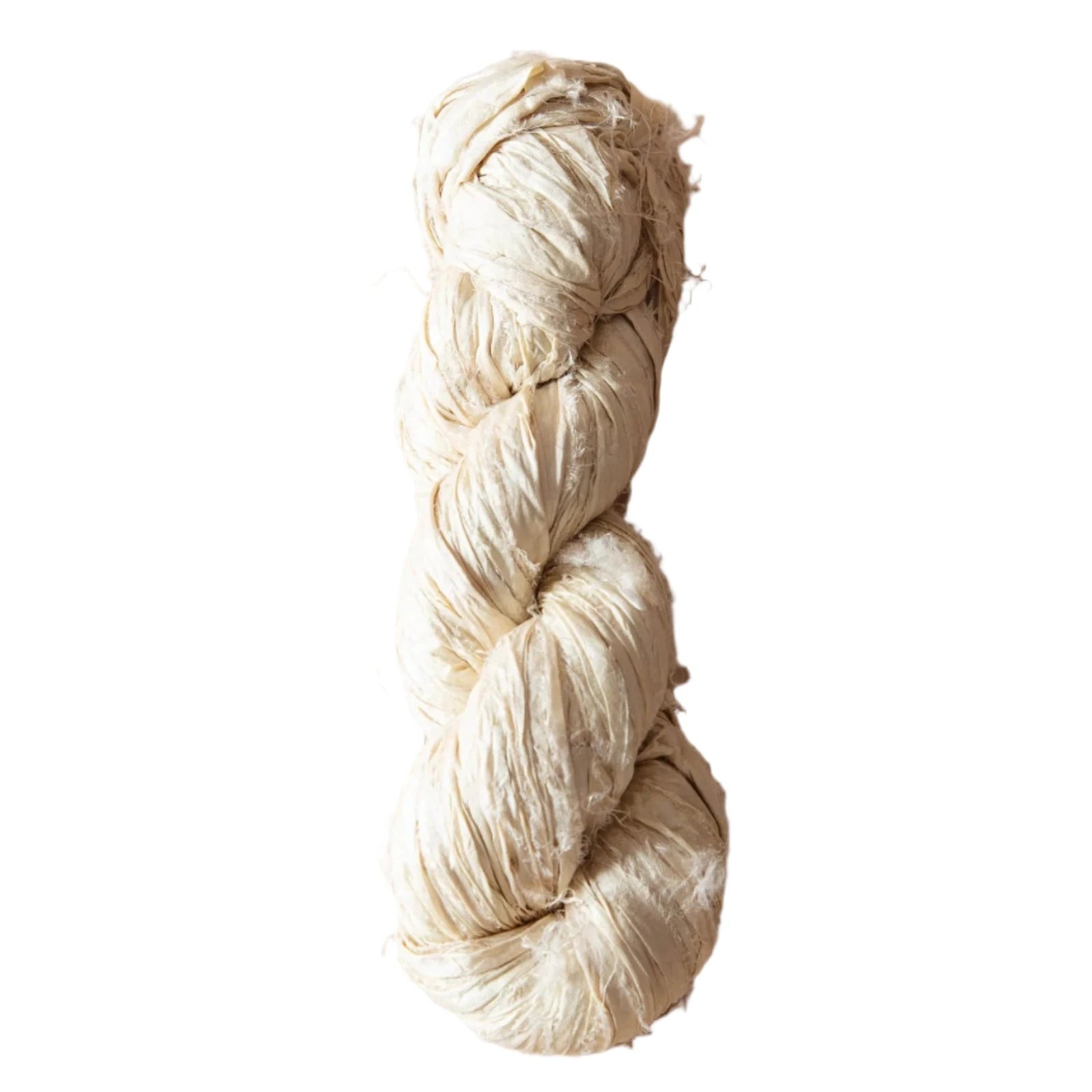 Torn Silk Ribbon Ivory color