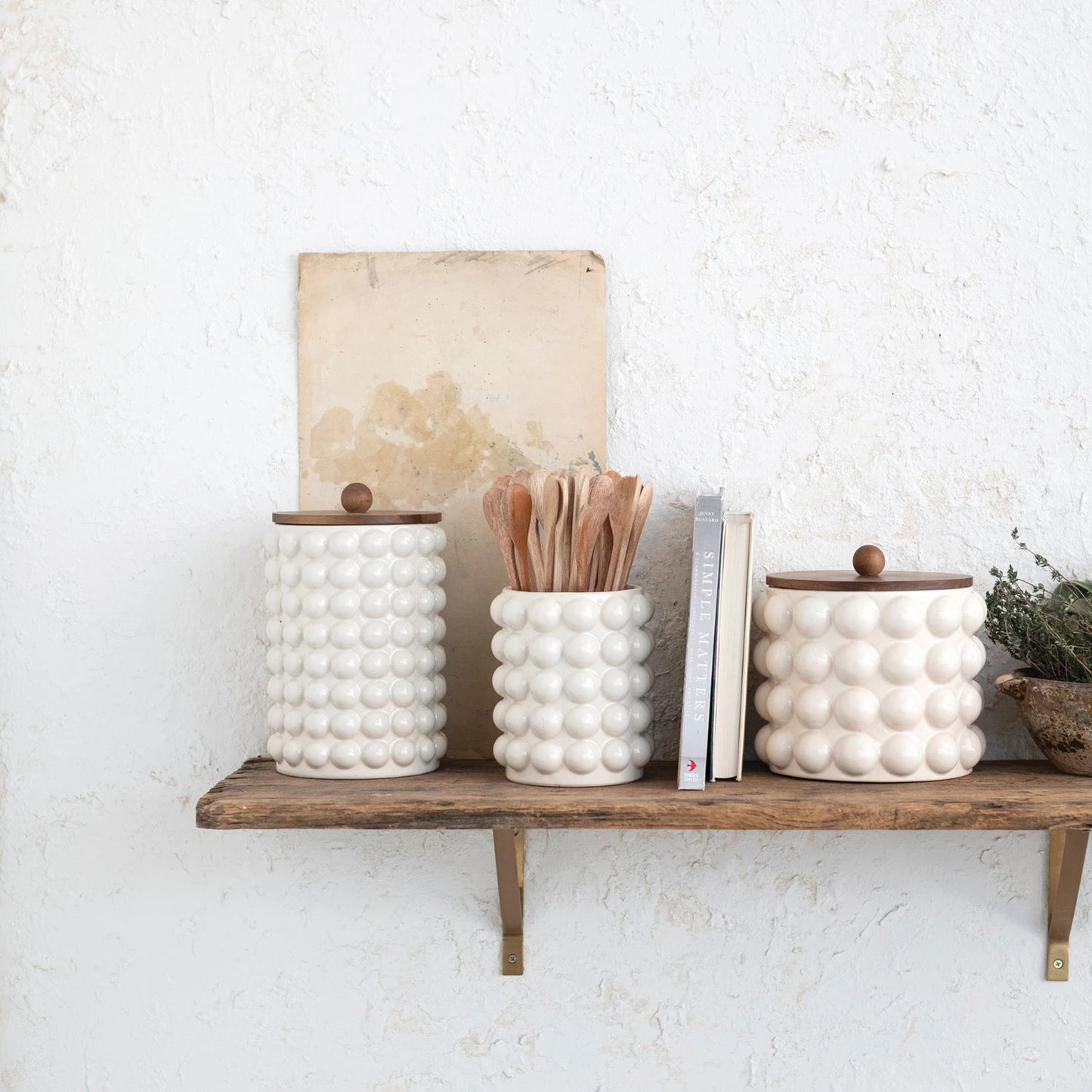 Stoneware Canister Large