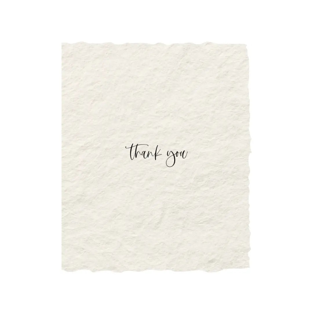 "Thank You" Gratitude Card