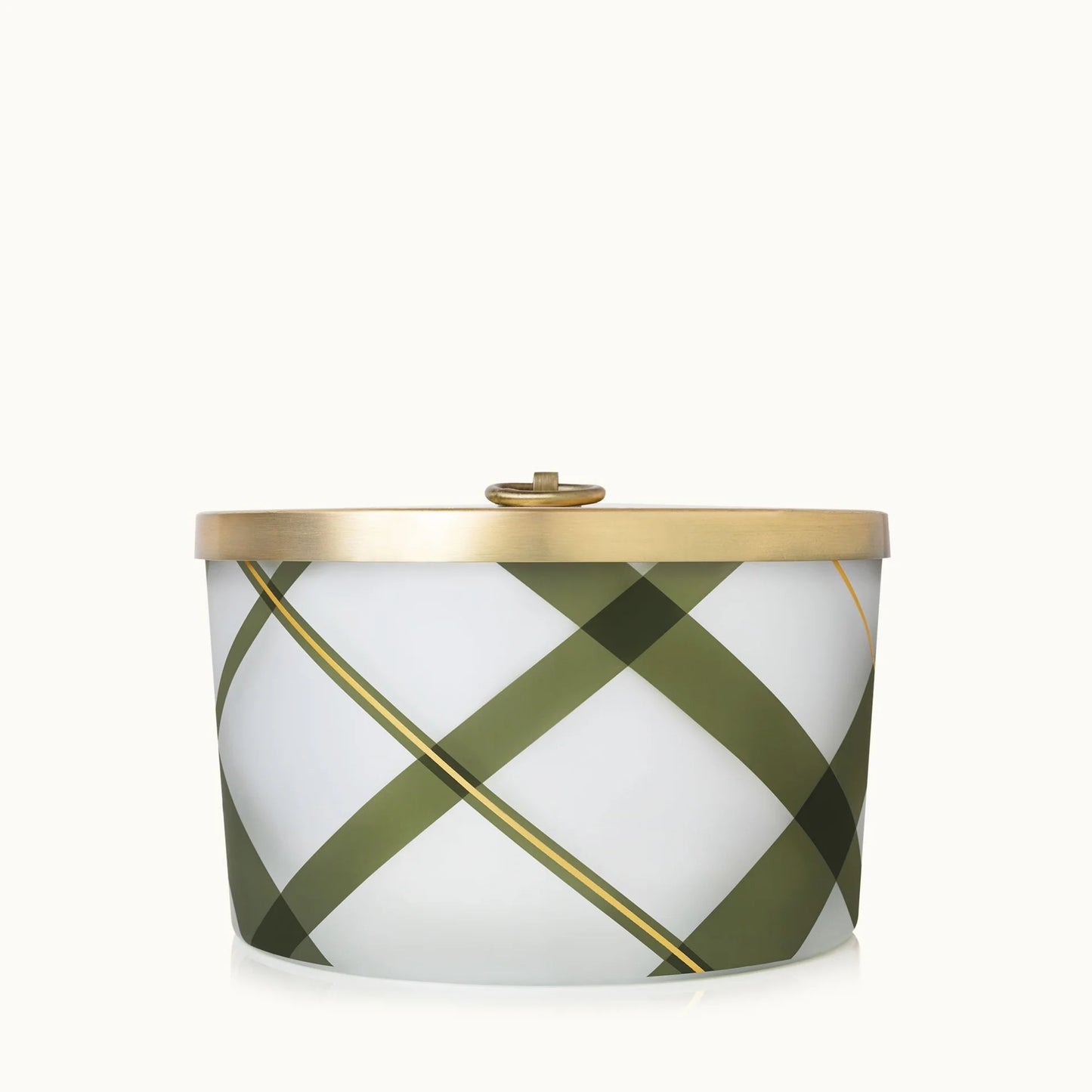 Frasier Fir 3 Wick Frosted Plaid Candle