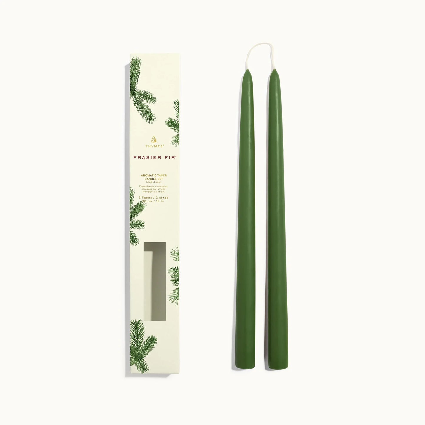 Taper Frasier Fir 12" Taper Candle Set