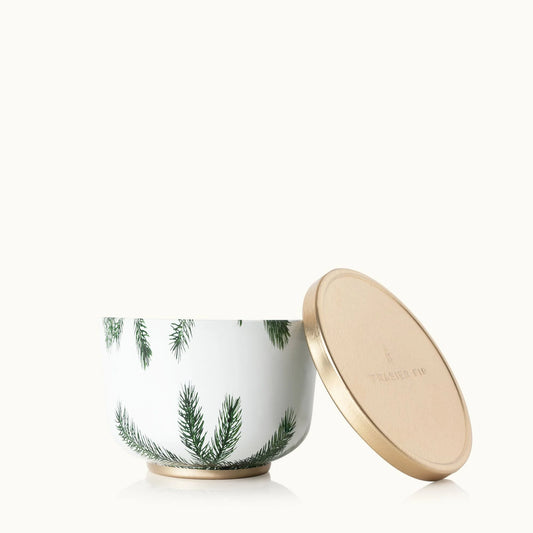 Gold Lid Frasier Fir Candle Tin