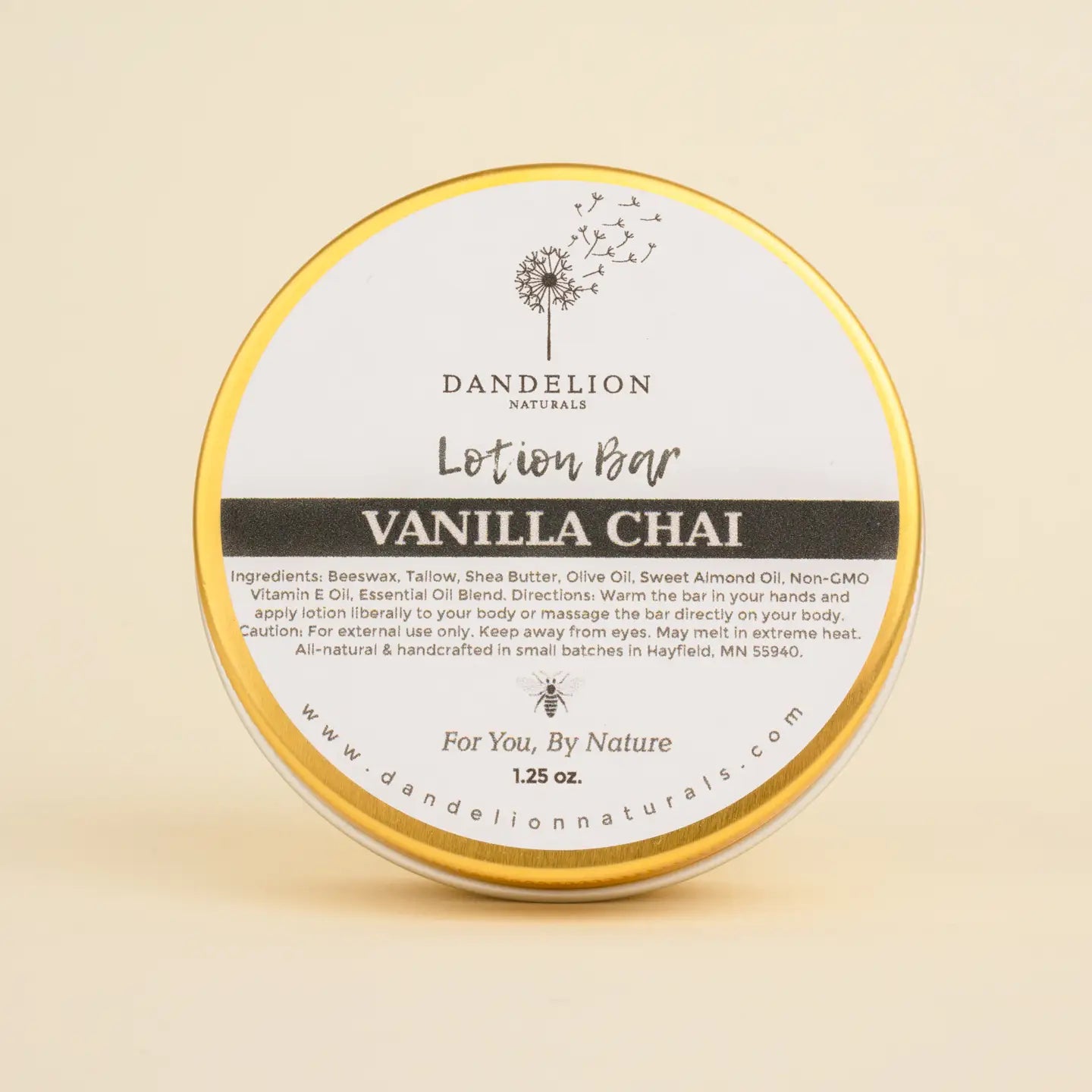Vanilla Chai Tallow Lotion Bar