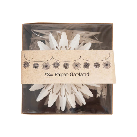 Snowflake Garland in Kraft Box