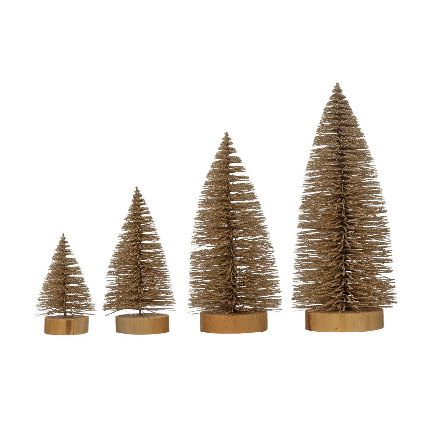 Glitter Bottle Brush Trees