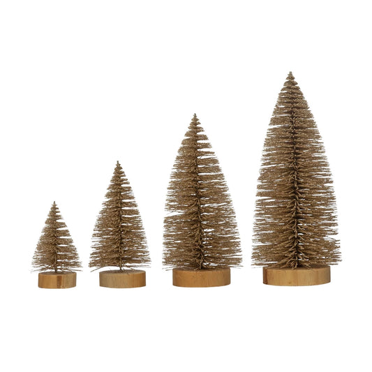 Glitter Bottle Brush Trees