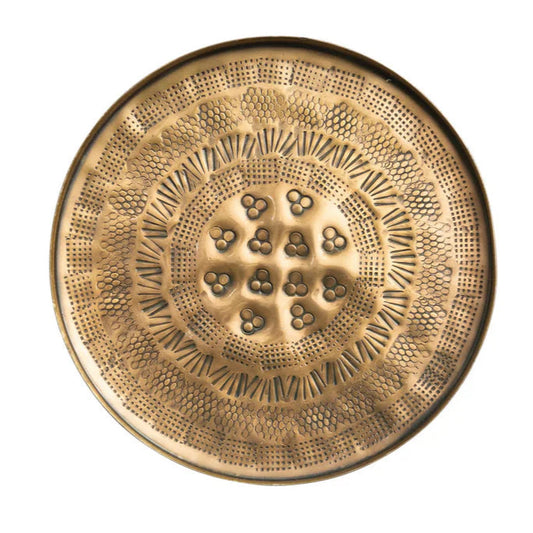 Debossed Metal Tray, Antique SMALL