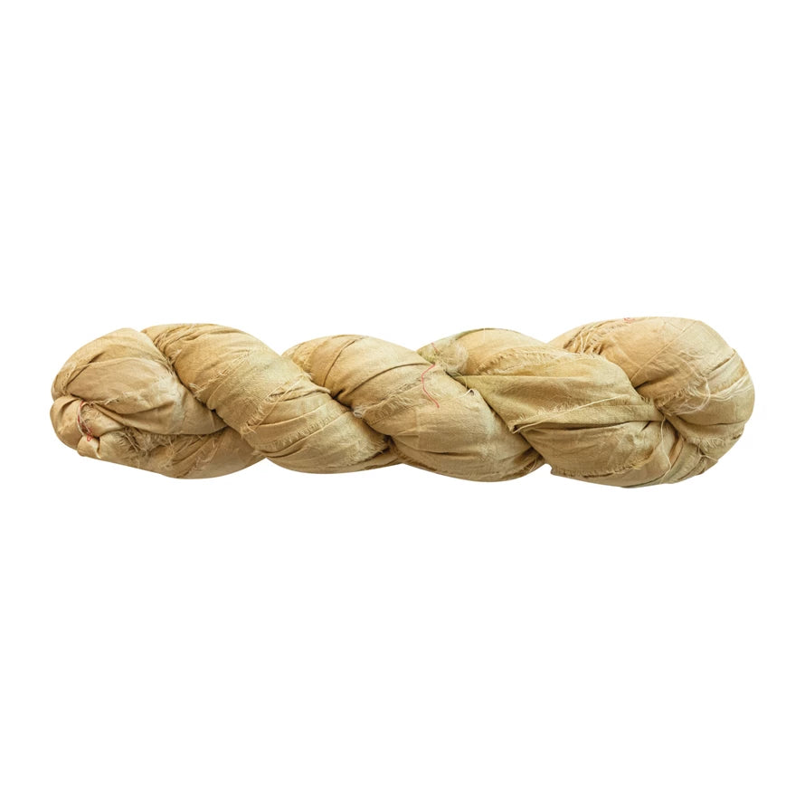 Torn Silk Ribbon Khaki