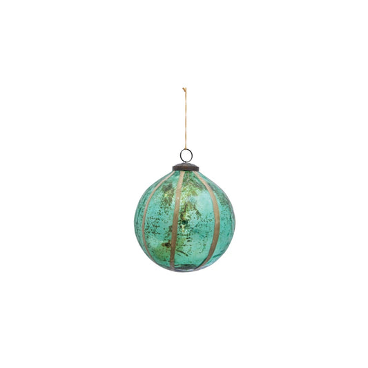 3" Recycled Glass Ball Ornament
