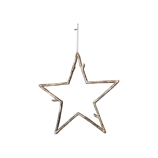 XL Metal Twig Star Ornament