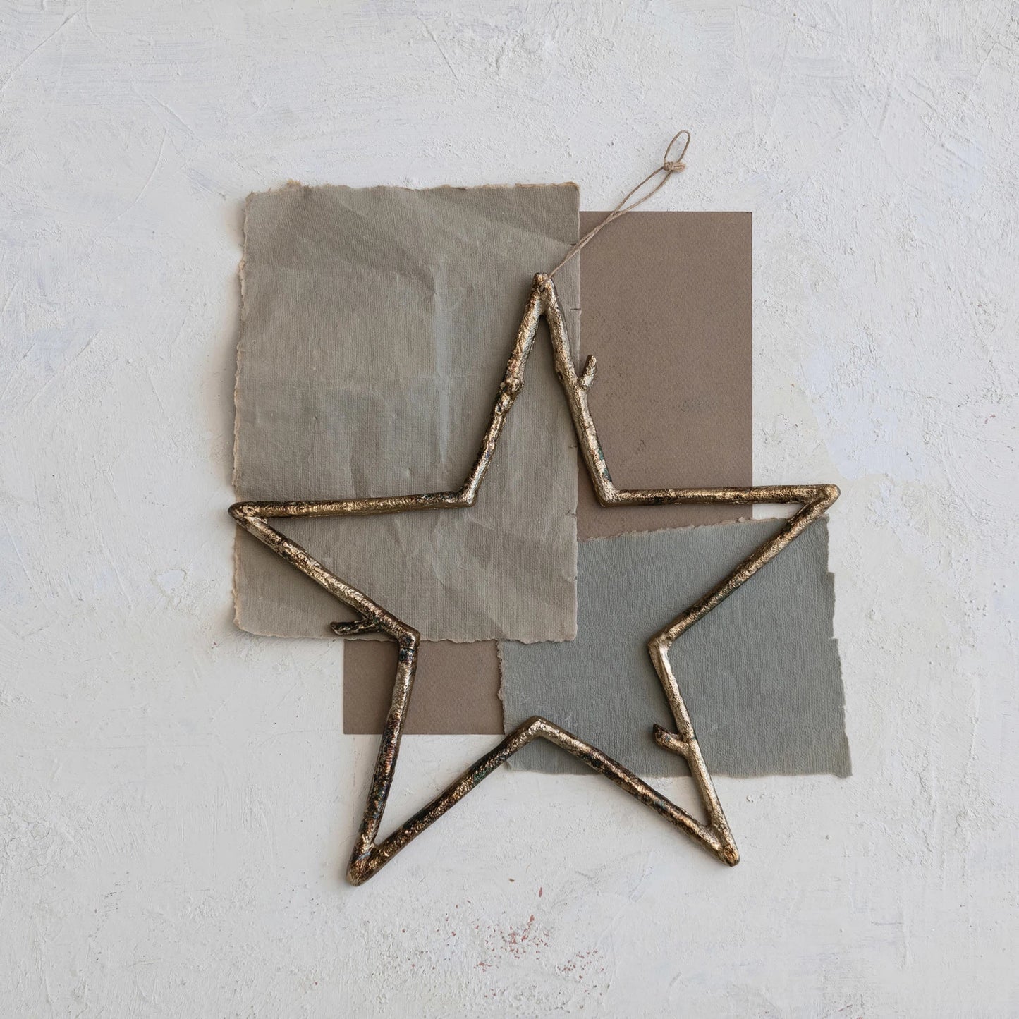 XL Metal Twig Star Ornament