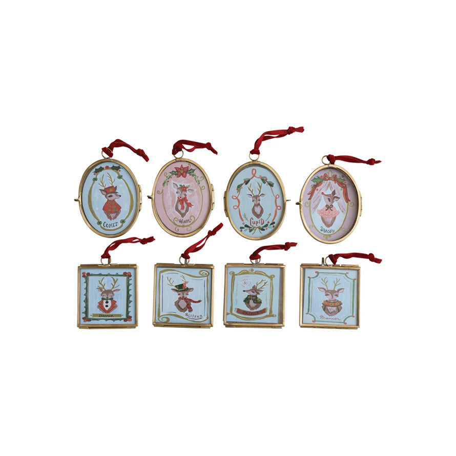 Glass & Metal Hanging Photo Frame