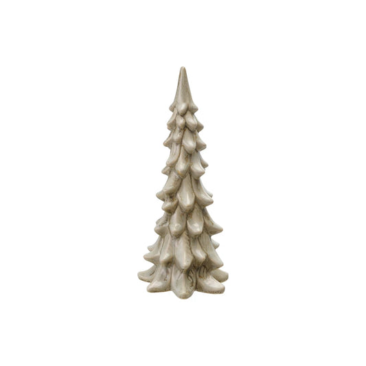 Md. Stoneware Tree, Reactive Glaze, Light Green (Each One Will Vary)